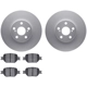 Purchase Top-Quality DYNAMIC FRICTION COMPANY - 4502-76113 - Front Disc Brake Kit pa1