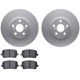Purchase Top-Quality DYNAMIC FRICTION COMPANY - 4502-76114 - Front Disc Brake Kit pa1