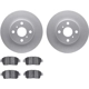 Purchase Top-Quality DYNAMIC FRICTION COMPANY - 4502-76119 - Front Disc Brake Kit pa1