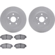 Purchase Top-Quality DYNAMIC FRICTION COMPANY - 4502-76123 - Front Disc Brake Kit pa2