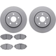 Purchase Top-Quality DYNAMIC FRICTION COMPANY - 4502-76187 - Front Disc Brake Kit pa1
