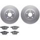 Purchase Top-Quality DYNAMIC FRICTION COMPANY - 4502-99041 -Front Disc Brake Kit pa1