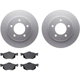 Purchase Top-Quality DYNAMIC FRICTION COMPANY - 4502-99130 - Front Disc Brake Kit pa1