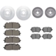 Purchase Top-Quality DYNAMIC FRICTION COMPANY - 4504-73075 - Front Disc Brake Kit pa2