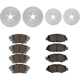 Purchase Top-Quality DYNAMIC FRICTION COMPANY - 4504-76108 - Front Disc Brake Kit pa4