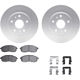 Purchase Top-Quality DYNAMIC FRICTION COMPANY - 4512-01012 - Front Disc Brake Kit pa1