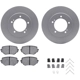 Purchase Top-Quality DYNAMIC FRICTION COMPANY - 4512-01019 - Front Disc Brake Kit pa1