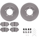 Purchase Top-Quality DYNAMIC FRICTION COMPANY - 4512-01019 - Front Disc Brake Kit pa4