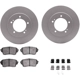 Purchase Top-Quality DYNAMIC FRICTION COMPANY - 4512-01020 - Front Disc Brake Kit pa3