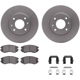 Purchase Top-Quality DYNAMIC FRICTION COMPANY - 4512-03088 - Front Disc Brake Kit pa4