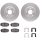 Purchase Top-Quality DYNAMIC FRICTION COMPANY - 4512-03116 - Front Disc Brake Kit pa4