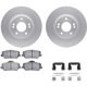 Purchase Top-Quality DYNAMIC FRICTION COMPANY - 4512-03117 - Front Disc Brake Kit pa1