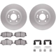 Purchase Top-Quality DYNAMIC FRICTION COMPANY - 4512-03117 - Front Disc Brake Kit pa5