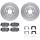 Purchase Top-Quality DYNAMIC FRICTION COMPANY - 4512-03121 - Front Disc Brake Kit pa1