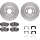 Purchase Top-Quality DYNAMIC FRICTION COMPANY - 4512-03121 - Front Disc Brake Kit pa4
