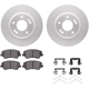Purchase Top-Quality DYNAMIC FRICTION COMPANY - 4512-03153 - Front Disc Brake Kit pa3