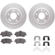 Purchase Top-Quality DYNAMIC FRICTION COMPANY - 4512-03154 - Front Disc Brake Kit pa4