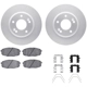Purchase Top-Quality DYNAMIC FRICTION COMPANY - 4512-03155 - Front Disc Brake Kit pa1