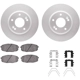 Purchase Top-Quality DYNAMIC FRICTION COMPANY - 4512-03155 - Front Disc Brake Kit pa4