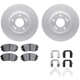 Purchase Top-Quality DYNAMIC FRICTION COMPANY - 4512-03182 - Front Disc Brake Kit pa1