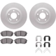 Purchase Top-Quality DYNAMIC FRICTION COMPANY - 4512-03184 - Front Disc Brake Kit pa3