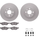 Purchase Top-Quality DYNAMIC FRICTION COMPANY - 4512-07008 - Front Disc Brake Kit pa4