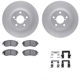 Purchase Top-Quality DYNAMIC FRICTION COMPANY - 4512-13050 - Front Disc Brake Kit pa1
