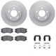 Purchase Top-Quality DYNAMIC FRICTION COMPANY - 4512-21045 - Front Disc Brake Kit pa1