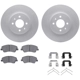 Purchase Top-Quality DYNAMIC FRICTION COMPANY - 4512-21056 - Front Disc Brake Kit pa1
