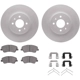 Purchase Top-Quality DYNAMIC FRICTION COMPANY - 4512-21056 - Front Disc Brake Kit pa2