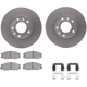 Purchase Top-Quality DYNAMIC FRICTION COMPANY - 4512-21063 - Front Disc Brake Kit pa4