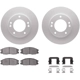 Purchase Top-Quality DYNAMIC FRICTION COMPANY - 4512-21066 - Front Brake Kit pa2