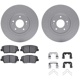 Purchase Top-Quality DYNAMIC FRICTION COMPANY - 4512-21071 - Front Disc Brake Kit pa1