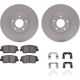 Purchase Top-Quality DYNAMIC FRICTION COMPANY - 4512-21071 - Front Disc Brake Kit pa3