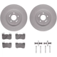 Purchase Top-Quality DYNAMIC FRICTION COMPANY - 4512-21080 - Front Disc Brake Kit pa4