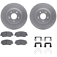 Purchase Top-Quality DYNAMIC FRICTION COMPANY - 4512-21082 - Front Disc Brake Kit pa1