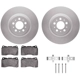 Purchase Top-Quality DYNAMIC FRICTION COMPANY - 4512-27074 - Front Disc Brake Kit pa4
