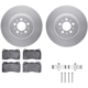 Purchase Top-Quality DYNAMIC FRICTION COMPANY - 4512-27076 - Front Disc Brake Kit pa1