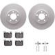 Purchase Top-Quality DYNAMIC FRICTION COMPANY - 4512-31245 - Front Disc Brake Kit pa4