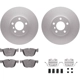 Purchase Top-Quality DYNAMIC FRICTION COMPANY - 4512-31282 - Front Brake Kit pa3