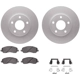Purchase Top-Quality DYNAMIC FRICTION COMPANY - 4512-40087 - Front Disc Brake Kit pa3