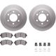 Purchase Top-Quality DYNAMIC FRICTION COMPANY - 4512-40103 - Front Disc Brake Kit pa2