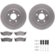 Purchase Top-Quality DYNAMIC FRICTION COMPANY - 4512-40116 - Front Disc Brake Kit pa5