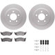 Purchase Top-Quality Front Disc Brake Kit by DYNAMIC FRICTION COMPANY - 4512-40123 pa1