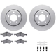 Purchase Top-Quality DYNAMIC FRICTION COMPANY - 4512-40127 - Front Disc Brake Kit pa1