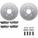 Purchase Top-Quality DYNAMIC FRICTION COMPANY - 4512-40128 - Front Disc Brake Kit pa1