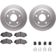 Purchase Top-Quality DYNAMIC FRICTION COMPANY - 4512-40144 - Front Disc Brake Kit pa2