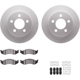 Purchase Top-Quality DYNAMIC FRICTION COMPANY - 4512-42082 - Front Disc Brake Kit pa5