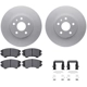 Purchase Top-Quality DYNAMIC FRICTION COMPANY - 4512-45054 - Front Disc Brake Kit pa1