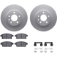 Purchase Top-Quality DYNAMIC FRICTION COMPANY - 4512-46106 - Front Disc Brake Kit pa1